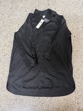 Calvin Klein Black Button-Front Shirt